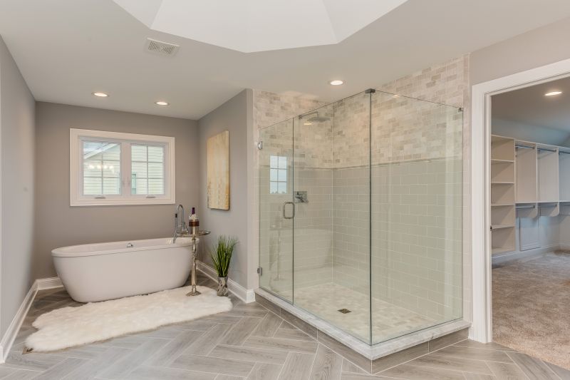 Open-Concept Shower Area
